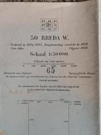 Nederlandse stafkaart mobilisatie Breda Tweede Wereldoorlog, Ophalen of Verzenden, Landmacht, Nederland, Overige typen
