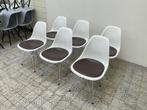 Vitra | Eames | DSR | Bruin leer | Set 6x, -, -, Leer, Ophalen of Verzenden