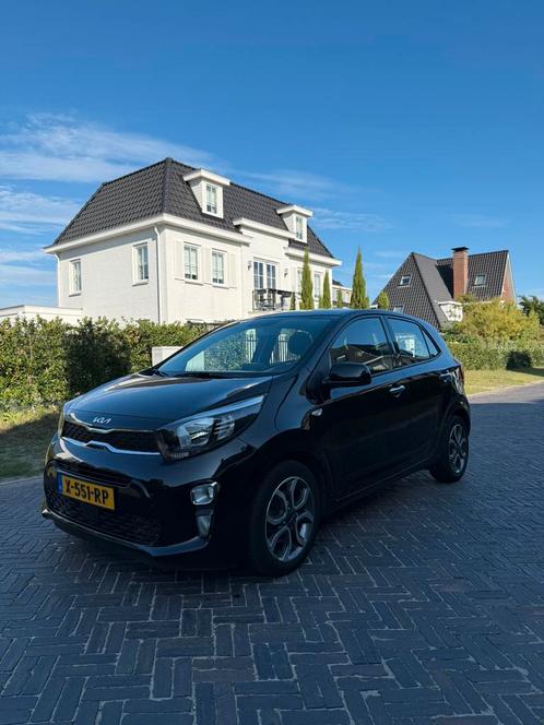 Kia Picanto Automaat 1.0 MPi 67pk 5-zits 2022 Zwart, Auto's, Kia, Particulier, Picanto, Achteruitrijcamera, Adaptieve lichten