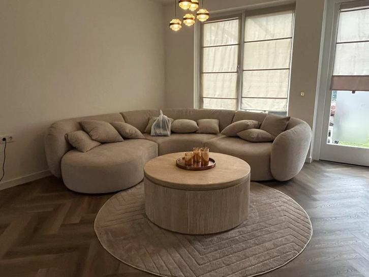 Carrera Travertin salontafel rond - Nieuwstaat!, Huis en Inrichting, Tafels | Salontafels, Nieuw, Minder dan 50 cm, 100 tot 150 cm