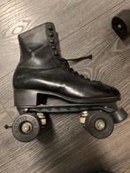 Rollerskates Zwart Leer van Rodolfo mt. 40, Ophalen of Verzenden, Gebruikt