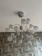 Moderne plafond lamp Metaal/Glas, Huis en Inrichting, Lampen | Kroonluchters, Ophalen, Zo goed als nieuw, Metaal