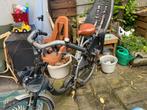 Moederfiets met Thule Yepp Maxi en Bobike zitje, 2 zitjes, Gebruikt, Dubbele standaard, Ophalen