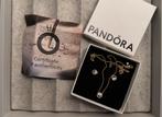 Prachtige Pandora Ketting + Oorbellen set, Sieraden, Tassen en Uiterlijk, Ophalen of Verzenden, Gebruikt, Goud, Pandora