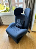 Wink Cassina - nieuwe bekleding // blauw, Ophalen of Verzenden, Zo goed als nieuw, Stof