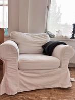 IKEA Ektorp Fauteuil - Witte Hoes, Ophalen, Gebruikt, 75 tot 100 cm, 100 tot 125 cm