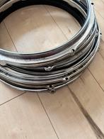 Drumhoops (modern en vintage) 13,14 en 16” (alles in 1 koop), Ophalen of Verzenden, Gebruikt, Drums of Percussie