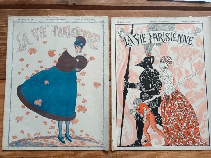 La vie parisienne, magazine, 1916, art Nouveau, erotiek., Antiek en Kunst, Kunst | Overige Kunst, Ophalen of Verzenden
