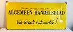 Emaille bord Nieuwe Amsterdamsche Courant ALGEMEEN HANDELSBL, Verzamelen, Merken en Reclamevoorwerpen, Ophalen of Verzenden, Zo goed als nieuw