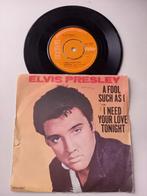 Elvis Presley - A Fool Such As I / I Need Your Love Tonight, Gebruikt, 7 inch, Single, Ophalen of Verzenden