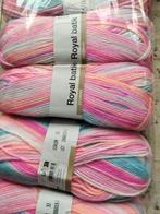 Zeeman Royal batik zacht kleurverloopgaren meerdere en shine, Verzenden, Nieuw, Breien of Haken, Wol of Garen