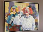Schilderij Frans Manders Clowns, Antiek en Kunst, Ophalen