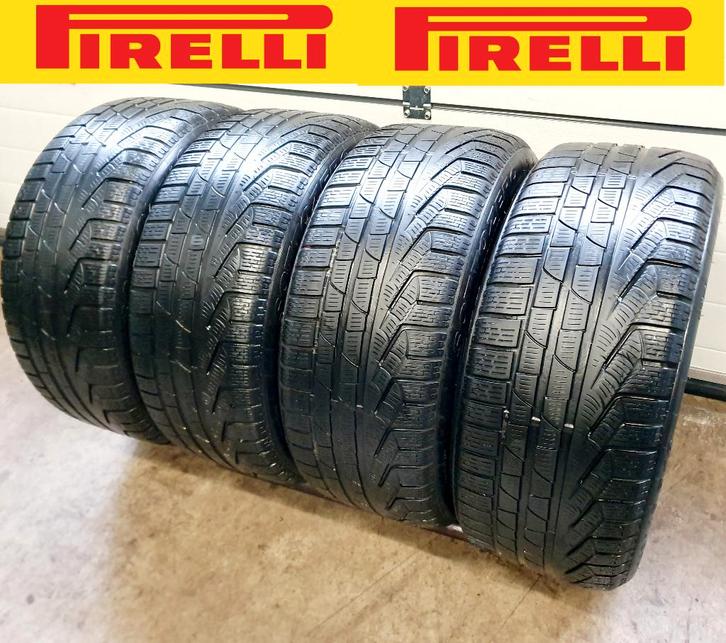 4x 255 45 R19 PIRELLI*WINTER* 6mm en 5.5 a 6mm €100 P.S GEMO, Auto-onderdelen, Banden en Velgen, Band(en), Winterbanden, 19 inch