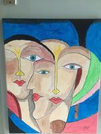 Schilderij Picasso stijl., Antiek en Kunst, Ophalen of Verzenden