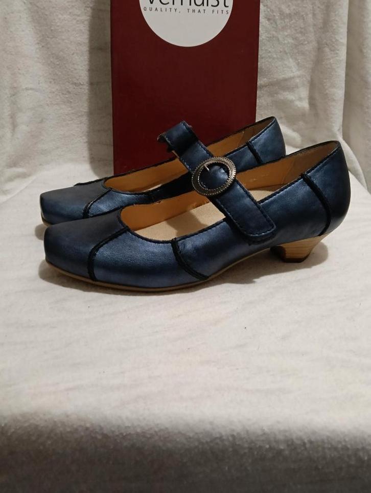 1367 NIEUW Verhulst maat 39 K wijdte uitneembaar voetbed, Kleding | Dames, Schoenen, Nieuw, Schoenen met lage hakken, Blauw, Ophalen of Verzenden