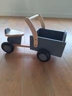 Houten kinderbakfiets, Kinderen en Baby's, Speelgoed | Buiten | Voertuigen en Loopfietsen, Ophalen of Verzenden, Gebruikt, Loopfiets