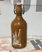 Stenen kruik beugel Sint Pieter Puurs stoneware bier fles, Ophalen of Verzenden, Zo goed als nieuw, Flesje(s), Overige merken