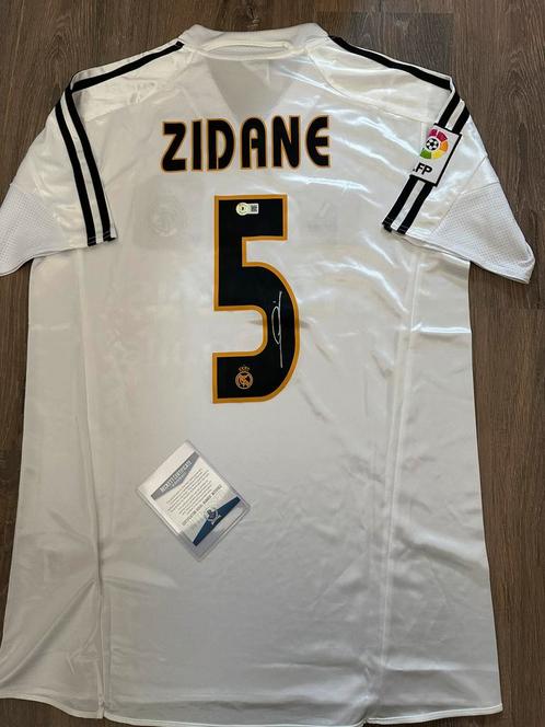 Zidane signed jersey Real Beckett, Verzamelen, Sportartikelen en Voetbal, Nieuw, Shirt, Buitenlandse clubs, Ophalen of Verzenden