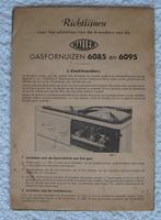 Haller Gasfornuizen Richtlijnen, voor type 6085 en 6095, Verzenden, Gebruikt