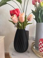 Zwarte Vaas met Mooi Design - Perfect voor je Woonkamer!, Kunststof, Verzenden, Zwart, Nieuw