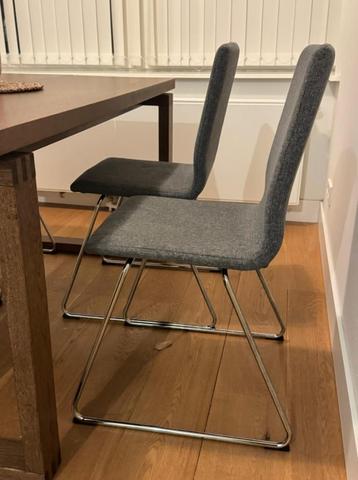 4 IKEA LILLÅNÄS eetkamerstoelen – donkergrijs – set beschikbaar voor biedingen