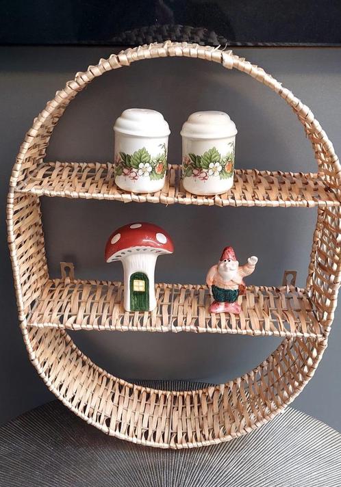 Rieten Riet wandplank rek keuken badkamer woonkamer kinderka, Huis en Inrichting, Woonaccessoires | Wandplanken en Boekenplanken