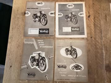 NORTON MOTOREN, beginjaren 50 vorige eeuw, 8 stuks beschikbaar voor biedingen