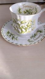 Royal Albert January - Kop en Schotel - Koopje!, Ophalen of Verzenden, Zo goed als nieuw, Overige stijlen, Kop(pen) en/of Schotel(s)