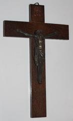 Kruisbeeld met corpus - 25 x 16,5 cm - 107381, Ophalen of Verzenden, Gebruikt, Beeld(je), Christendom | Katholiek