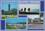 Ansichtkaart	Tholen	Eiland	4-luik, Verzenden, 1980 tot heden, Gelopen, Zeeland