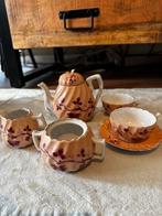 Antiek poppenservies rosé/bordeaux, Ophalen of Verzenden