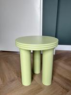 Lime groen bijzettafeltje Xenos, Rond, 45 tot 60 cm, Minder dan 55 cm, Zo goed als nieuw