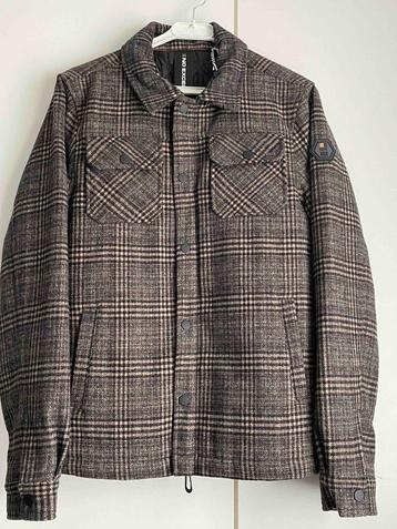 No Excess Check Jack Shirt Khaki Maat S - Nieuw beschikbaar voor biedingen