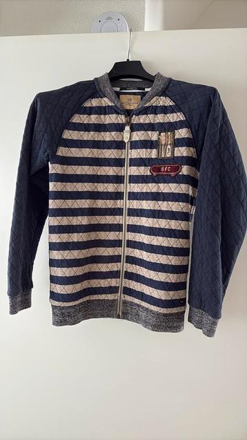 Scotch&Shrunk blauw gestreept vest maat 10/ 140 beschikbaar voor biedingen