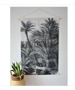 Wandkleed Palmboom Zwart Wit - Bali Stijl, Huis en Inrichting, Ophalen of Verzenden, Zo goed als nieuw