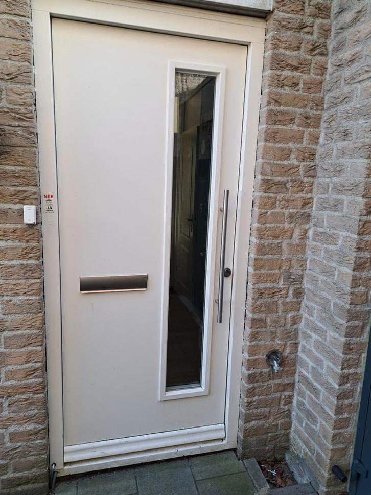 Moderne buitendeur met glas, Doe-het-zelf en Verbouw, Deuren en Horren, Zo goed als nieuw, Buitendeur, Minder dan 200 cm, 80 tot 100 cm