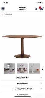 Turntable zeitraum amerikaans notenhout  ronde tafel, 150 tot 200 cm, 150 tot 200 cm, Rond, Ophalen of Verzenden