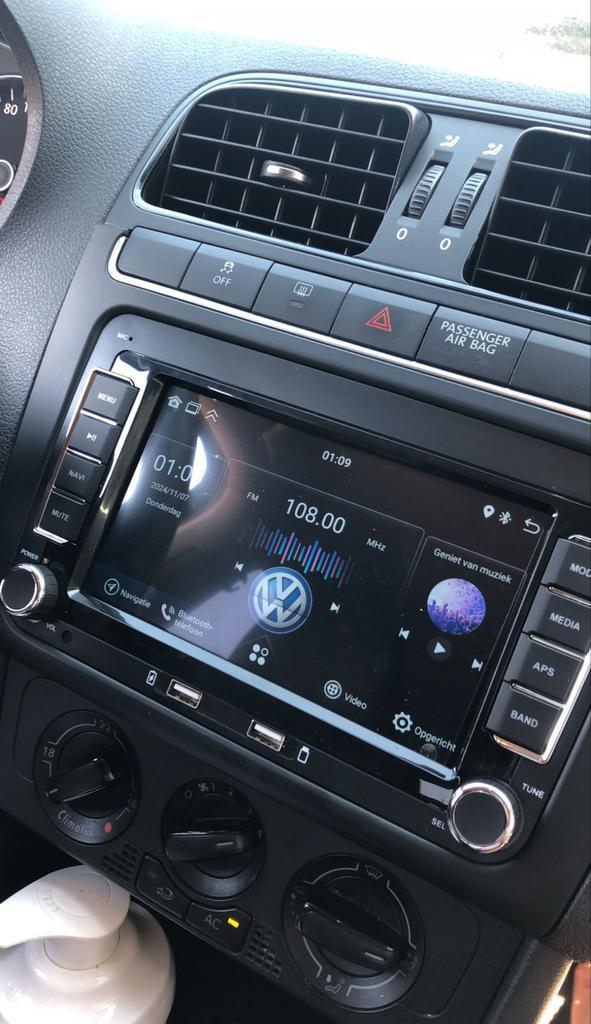 Autoradio Apple CarPlay/Android Auto VW Golf/Polo - Nieuw!, Auto diversen, Autoradio's, Nieuw, Ophalen of Verzenden