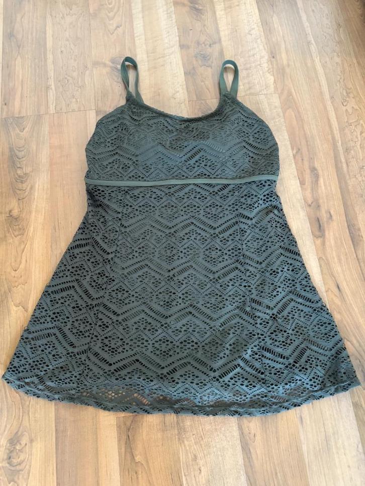 Dames badpak (40) groen (VERZENDEN MOGELIJK)., Kleding | Dames, Badmode en Zwemkleding, Zo goed als nieuw, Badpak, Groen, Ophalen