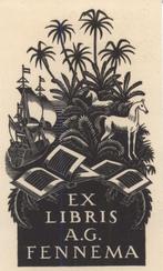 0413 Ex Libris Nederland : Mia Pot-van Regteren Altena, 1942, Verzenden