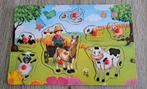 Houten boerderij puzzel, Ophalen of Verzenden, Minder dan 10 stukjes, Gebruikt, 6 maanden tot 2 jaar