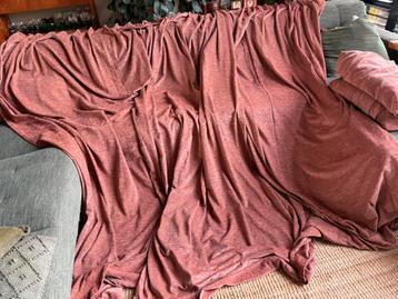 Mega breed én hoog vintage retro velours gordijn 285b x 257h beschikbaar voor biedingen