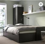 Uittrekbaar 1/2 persoonsbed met opberglades, Ophalen, Verstelbaar, Eenpersoons, Zwart