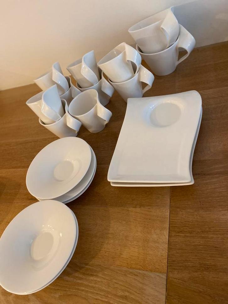New wave servies Villeroy & Boch, Huis en Inrichting, Keuken | Servies, Zo goed als nieuw, Kop(pen) en/of Schotel(s), Overige stijlen