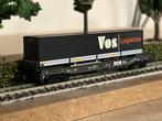 Minitrix dieplader wagkn Vos logistics Hupac, Gelijkstroom, Trix, Wagon, Ophalen of Verzenden