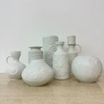 7 Vazen  kaiser bavaria biscuit porselein natuur jaren 60 70, Overige kleuren, Vaas, Vaas, Ophalen of Verzenden