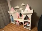 Prinsessenbed met Bureau & Kastjes, Ophalen, Gebruikt, 100 cm of meer, Matras