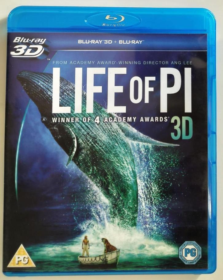 Life of Pi [2012] *Blu-ray 3D & Blu-ray, Cd's en Dvd's, Blu-ray, Zo goed als nieuw, Drama, 3D, Ophalen of Verzenden