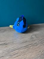 TY Beanie Boo Aqua vis knuffel – blauw/geel glitter – 15 cm, Ophalen of Verzenden, Zo goed als nieuw, Overige typen