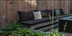 Houten douglas tuinbank inclusief zwarte kussen, Tuin en Terras, Ophalen, Gebruikt, Hout